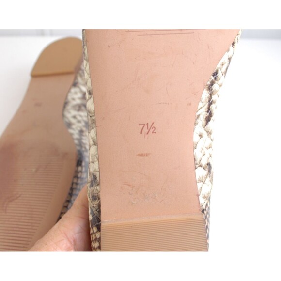 Madewell Frances Skimmer Slip On Loafer Snakeskin Leather US Size 7.5 - Picture 7 of 7